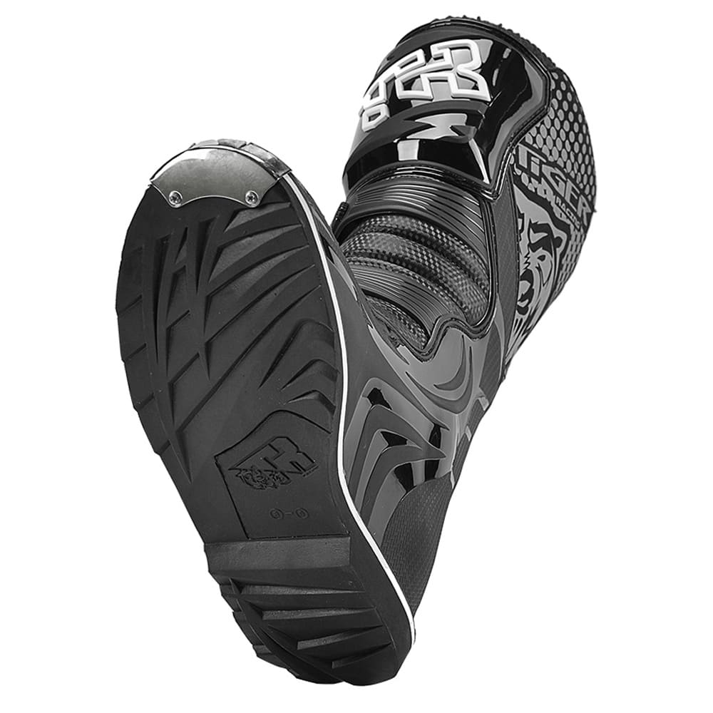 Botas para moto tiger racing tr-E001 negro motocross enduro2