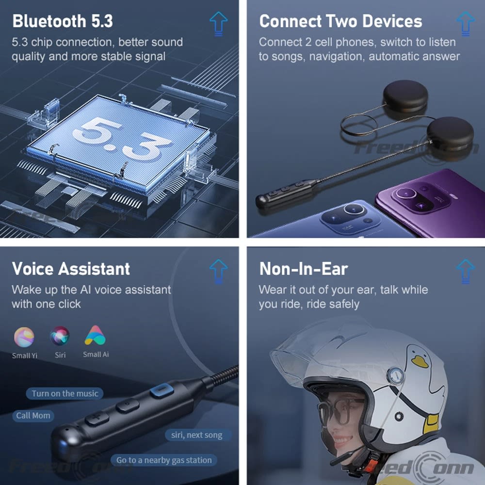 Manos libres para casco moto luvin S1 bluetooth 5.34