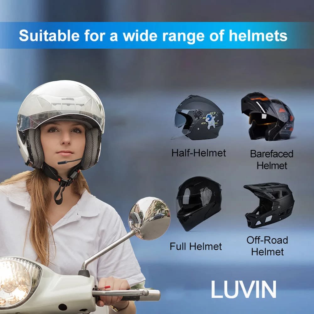 Manos libres para casco moto luvin S1 bluetooth 5.35