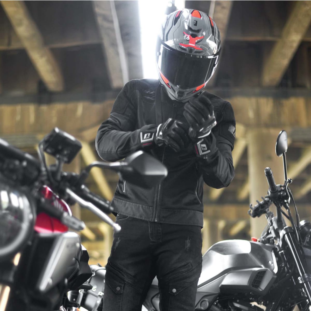 Chaqueta moto ones again sj01 protecciones negra2