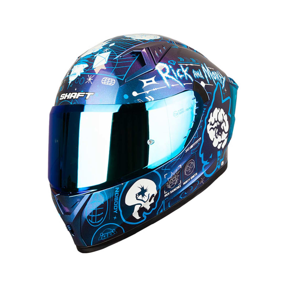 CASCO MOTO SHAFT 526SP EVO RICKVIVAL AZ INTEGRAL EDICIÓN LIMITADA2