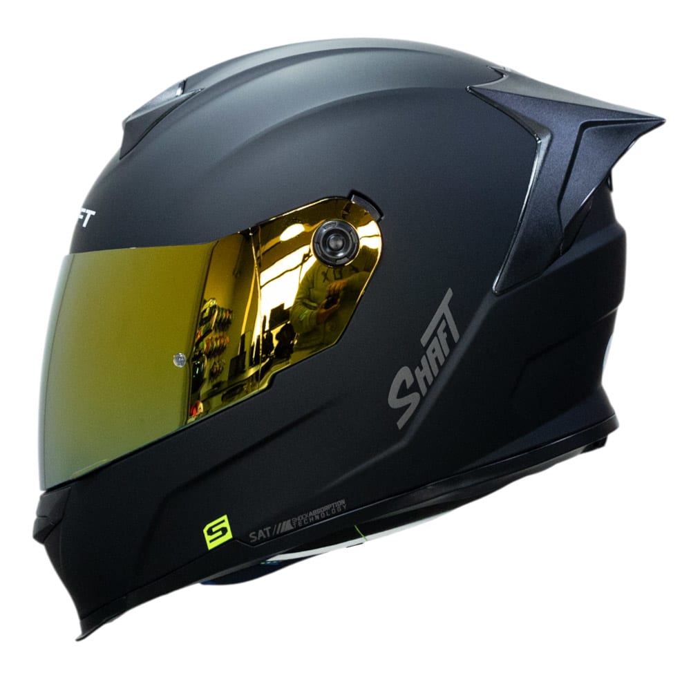 Casco moto shaft 502sp solid ng gold integral normal dot acreditado1