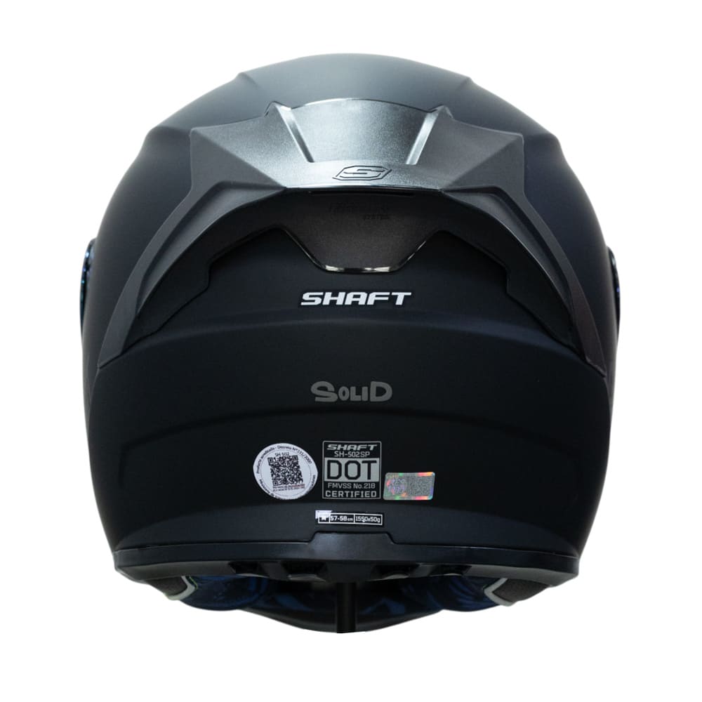 Casco moto shaft 502sp solid ng gold integral normal dot acreditado5