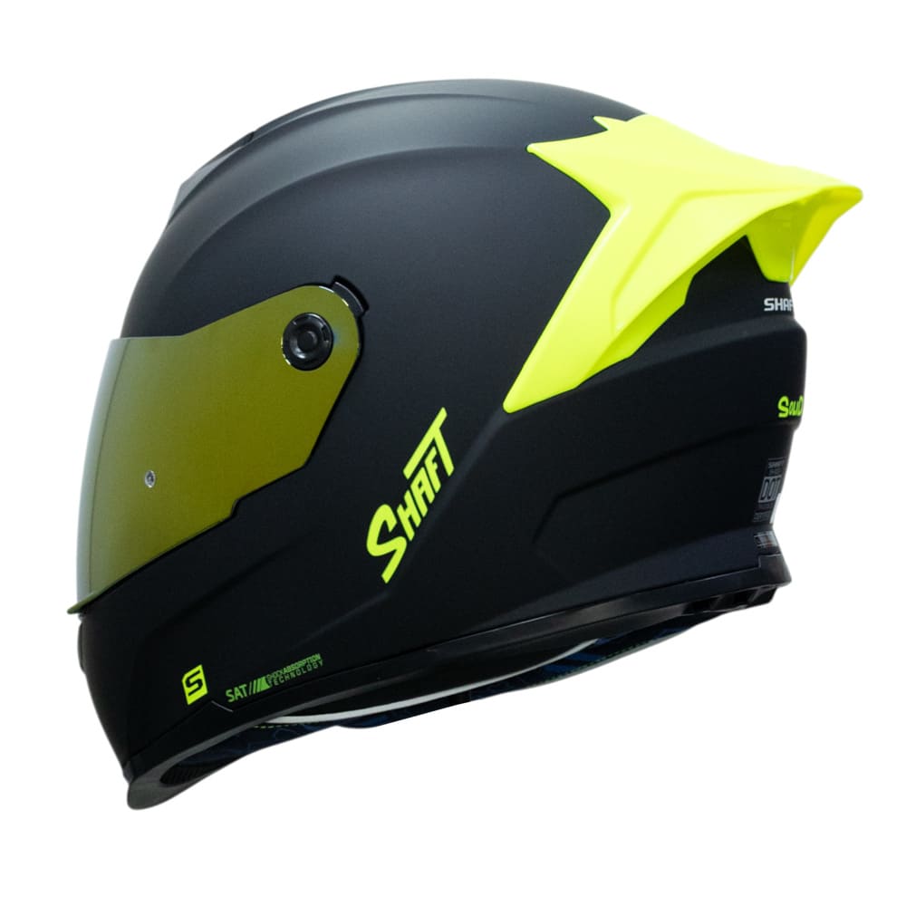 casco moto shaft 502sp solid ng neon yellow integral normal dot acreditado4