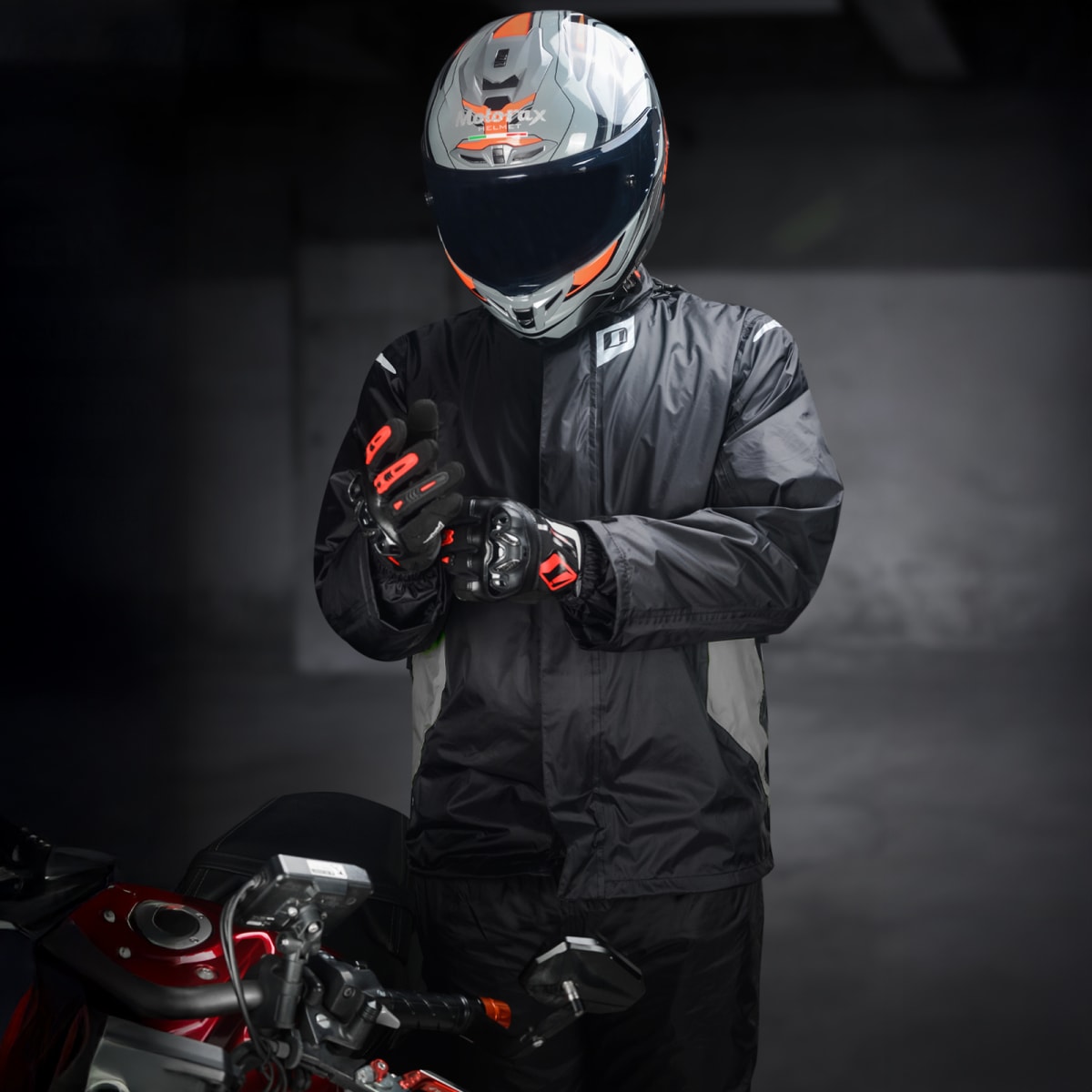 Conjunto traje impermeable ones again sj08 ng/gr waterproof2