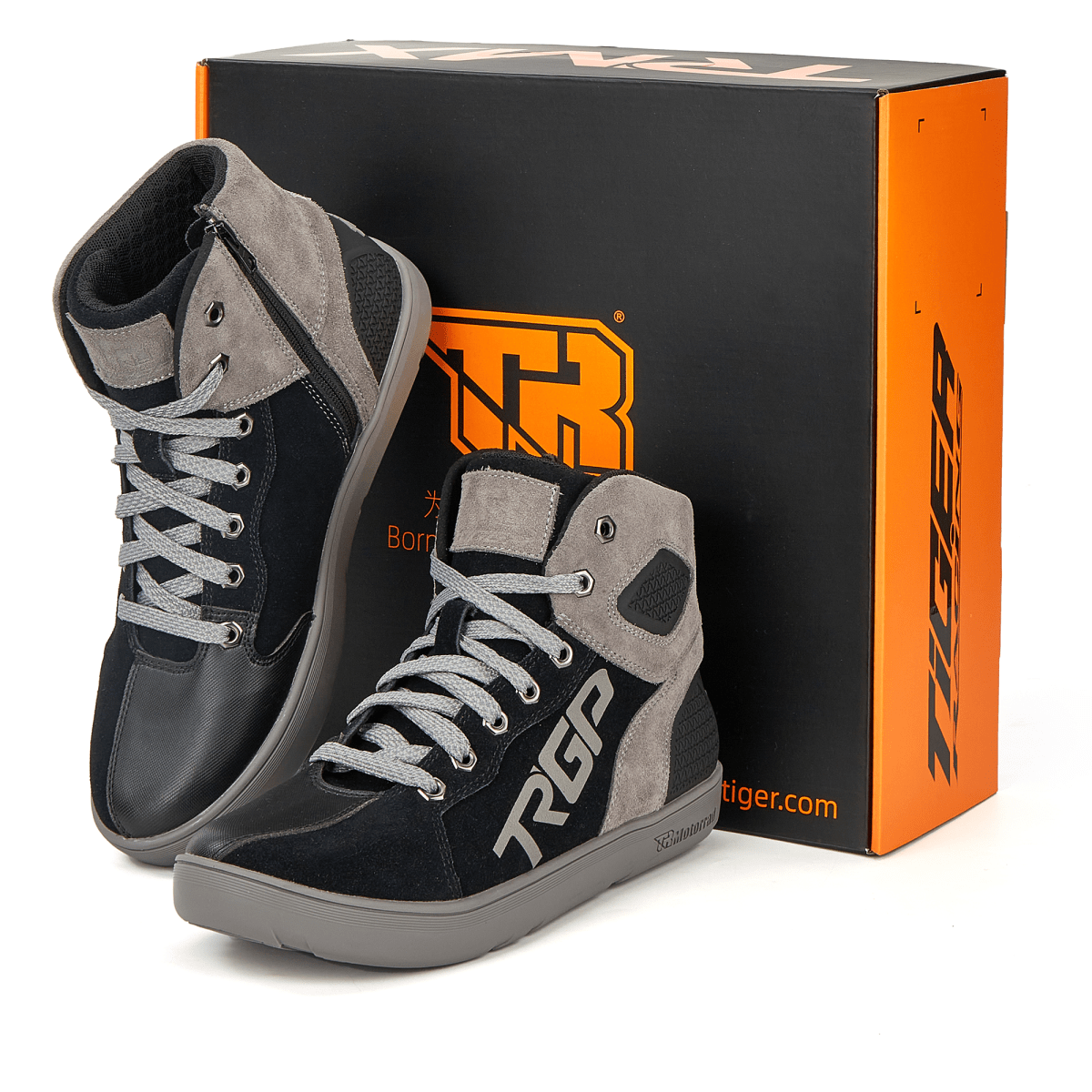 Botas Para Moto tiger racing c7 negro / gris urbanas2