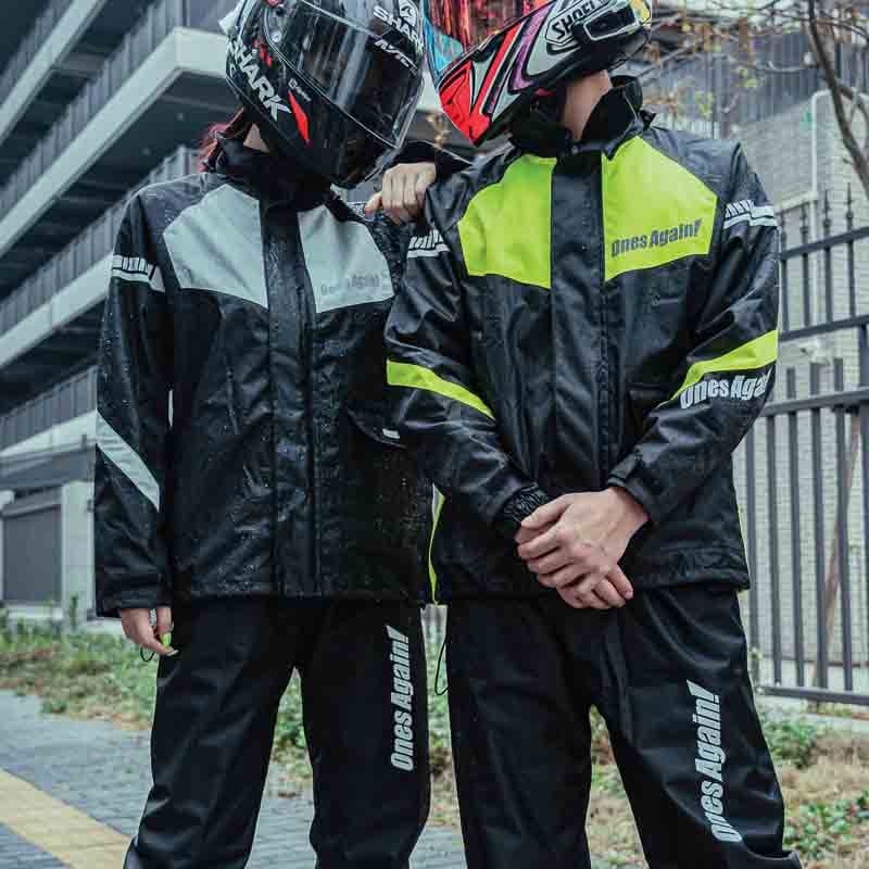Traje impermeable para moto ones again SJ03 2 piezas4