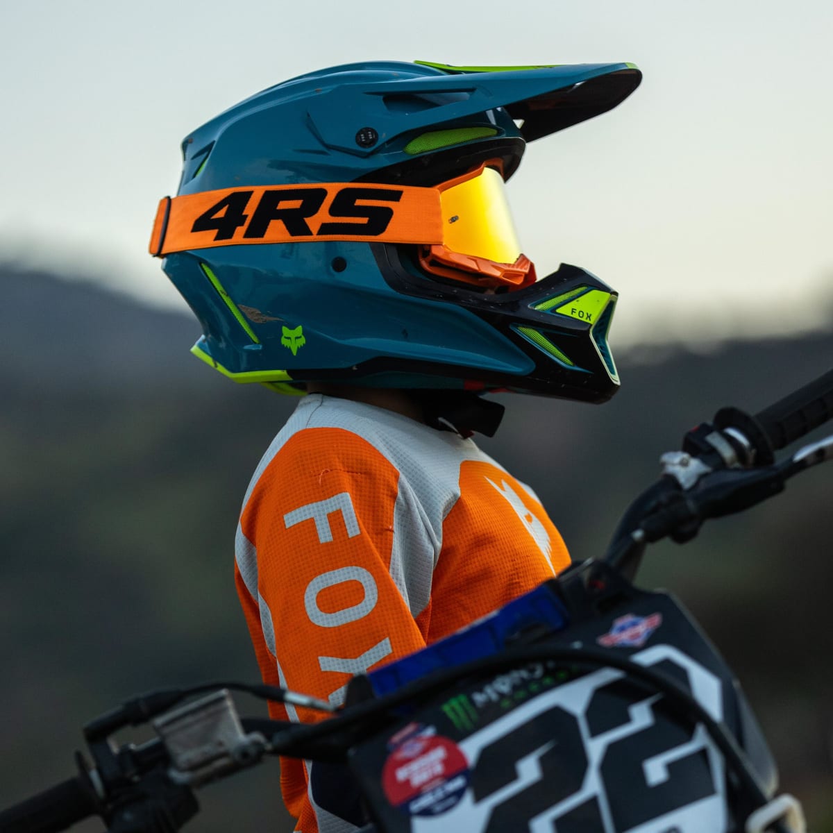 Antiparras para moto 4rs lite blanca motocross enduro mtb5