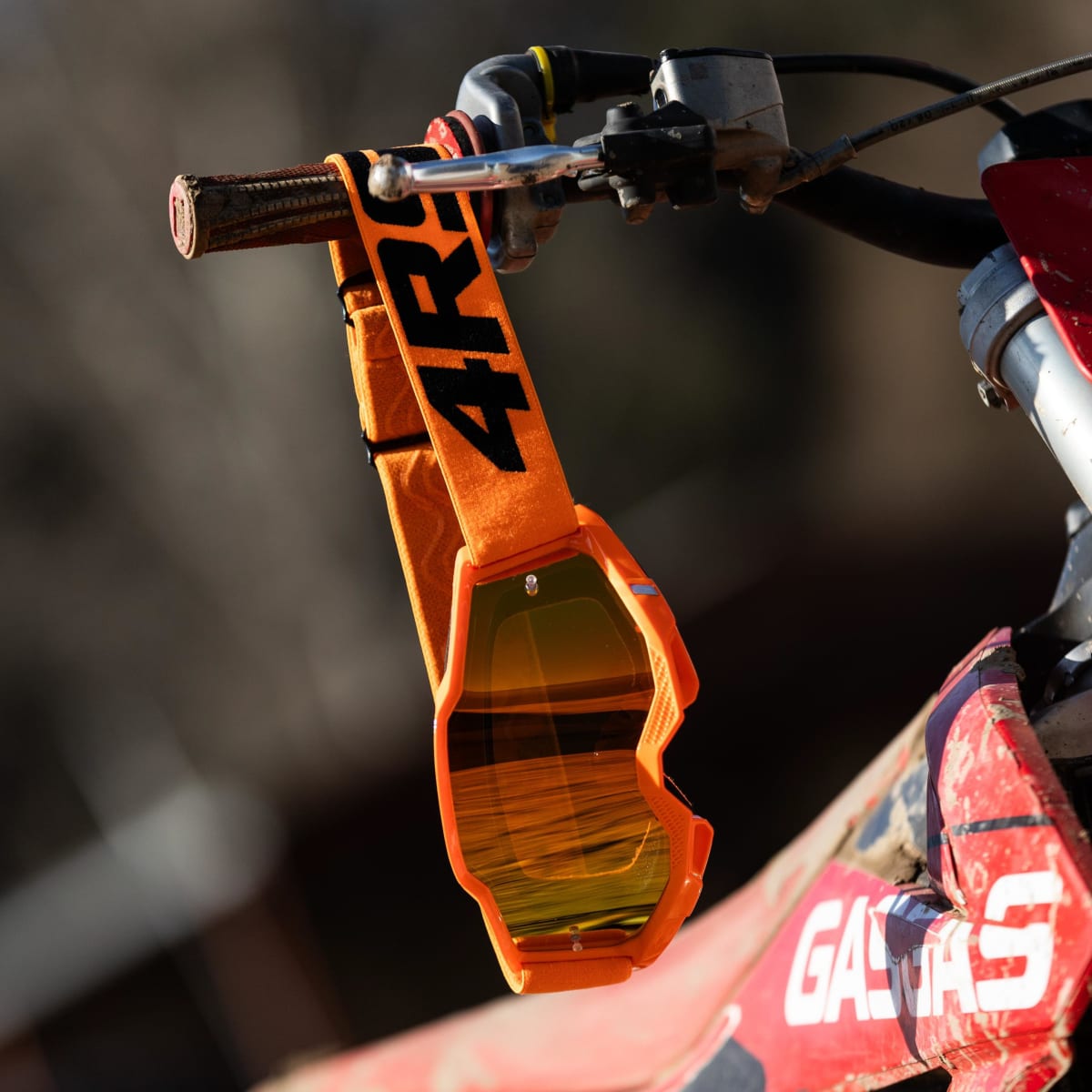 Antiparras para moto 4rs lite blanca motocross enduro mtb7