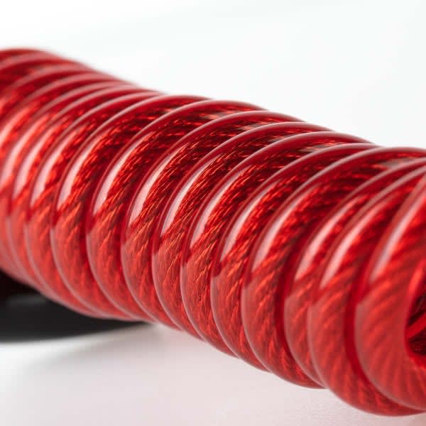 CANDADO KOVIX TIPO MOSQUETON CLAVE + CUERDA ACERO 100CM KHEL100-R3