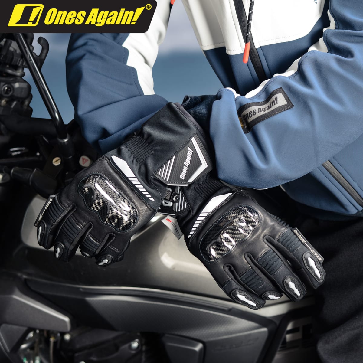 Guantes Moto Ones Again mg24 pro Invierno Waterproof Touch2