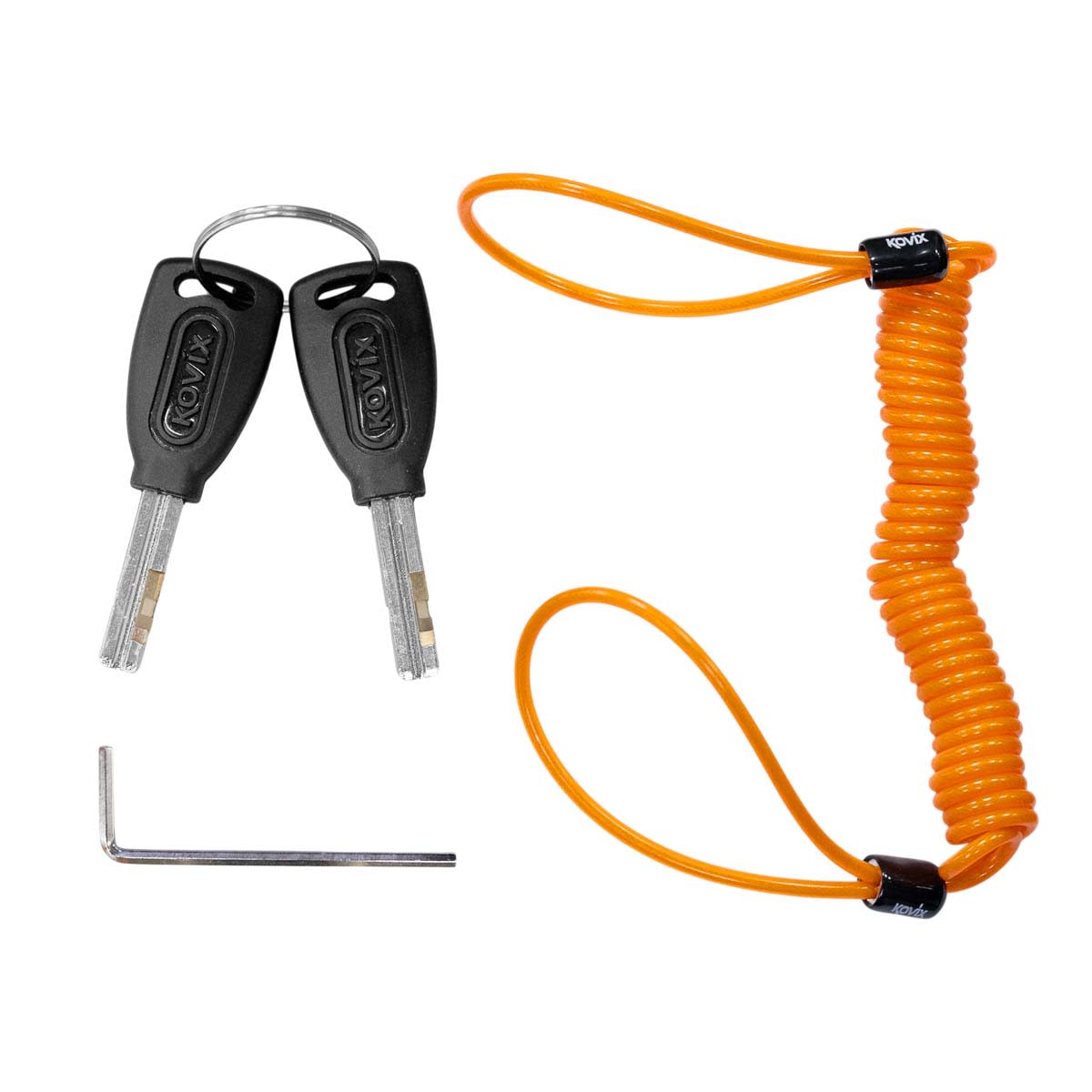 Candado disco moto kovix kds-001 bk con alarma 120db | OXS
