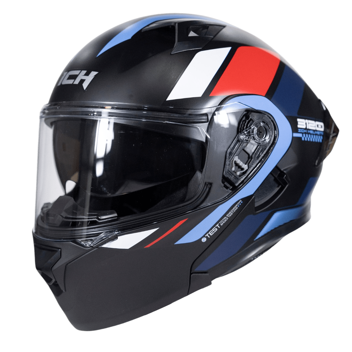 Casco moto ich 3120 ordanox ng az.cl tr abatible con sun visor