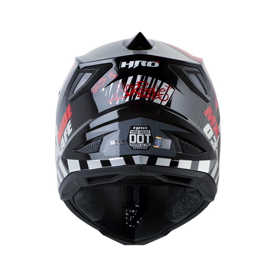 Casco moto hro MX-03 Scribble ng rj enduro motocross offroad | OXS