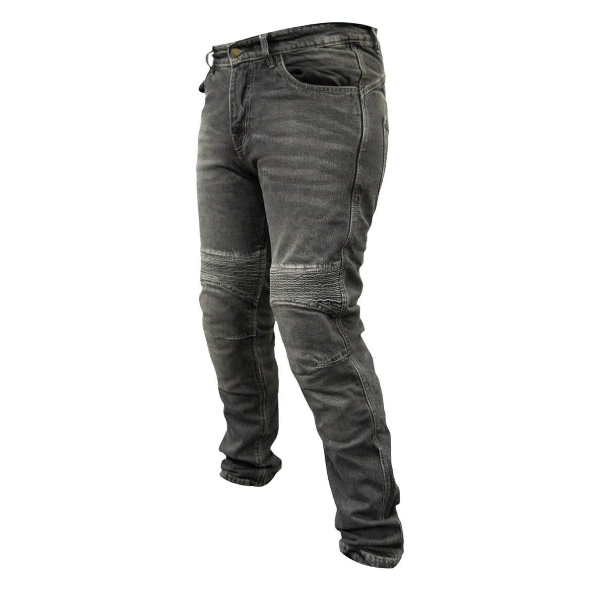 Pantalon jeans moto armad gear over gris kevlar OXS