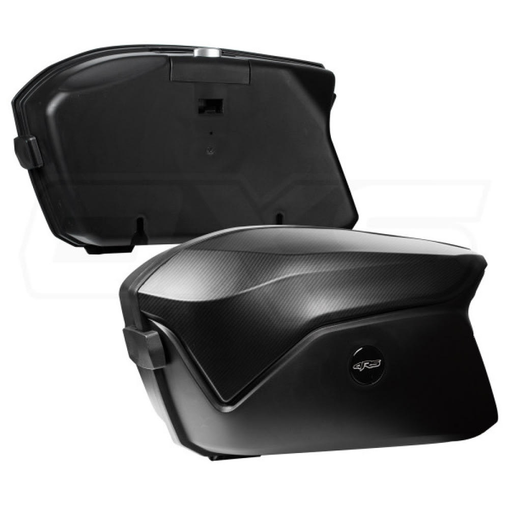 MALETAS LATERALES MOTO 4RS V37 CARBON CON LUZ LED 74 LITROS OXS