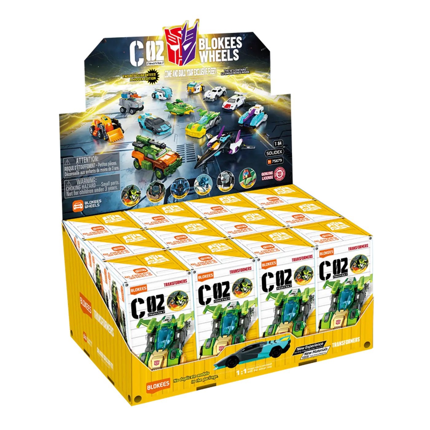 Blokees Figures | Transformers C02 Wreck'N Rule | Caja 12 Figuras al Azar TRANSFORMERS