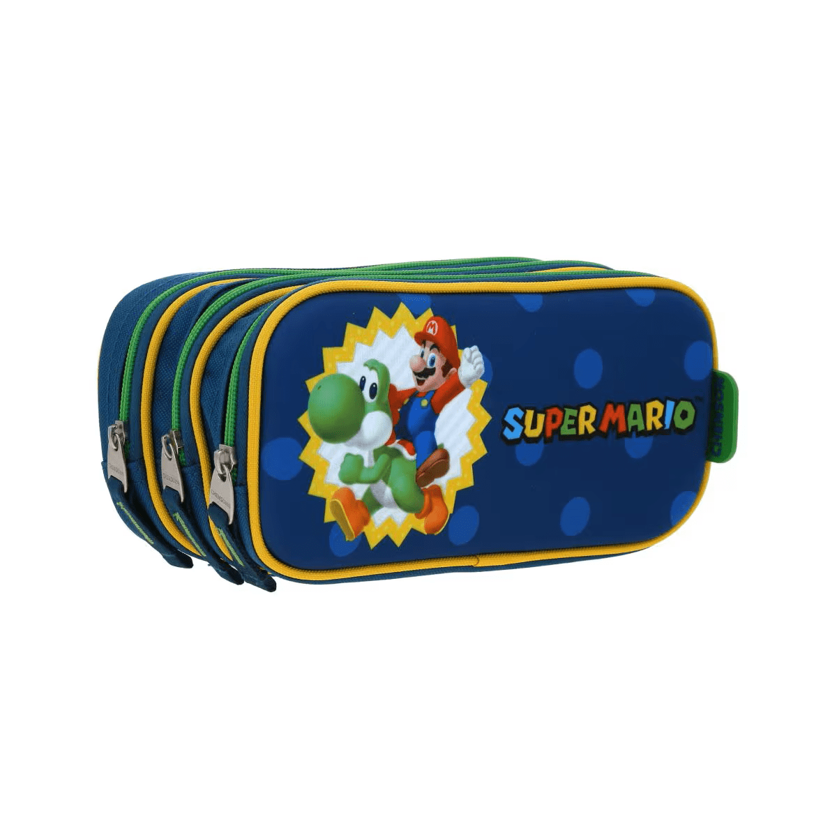 ESTUCHE 3 CIERRES SUPER MARIO YOSHI WISHTRADE