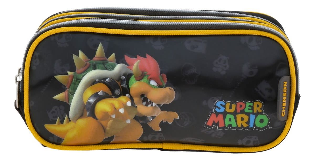 ESTUCHE 3 CIERRES SUPER MARIO- BOWSER WISHTRADE