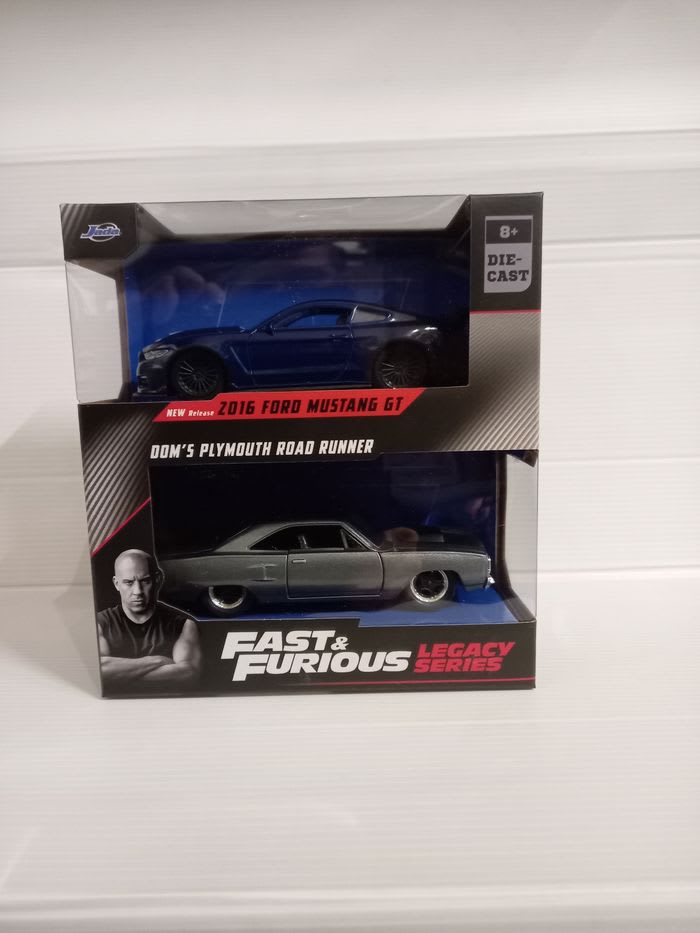 1:32 | FF Legacy  | FF (Twin Pack) 2016 FORD MUSTANG GT/ DOM´S PLYMOUTH ROAD RUNNER JADA