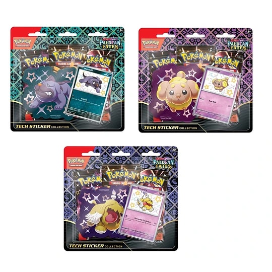 POKEMON PALDEAN FATES TECH STOCKER BOX INGLÉS SURTIDO Juguetería Little Toys® Chile