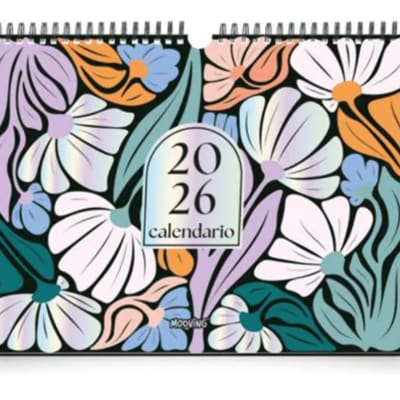 CALENDARIO 35X25 FLORAL 20261