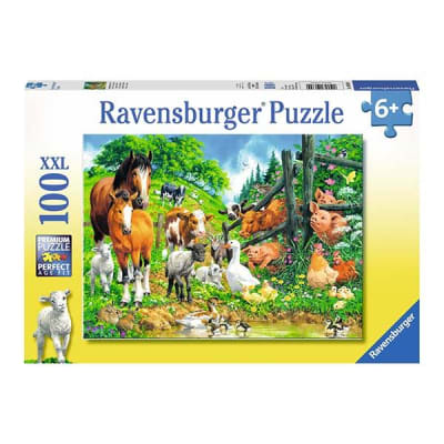 RAVENSBURGER PUZZLE XXL REUNIÓN DE ANIMALES 100 PIEZAS1
