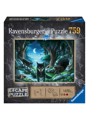 RAVENSBURGER PUZZLE ESCAPE LA MALDICIÓN DE LOS LOBOS 759 PIEZAS1