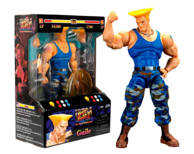 FIGURA STREET FIGHTER GUILE ACTION FIGURE 15 CM1
