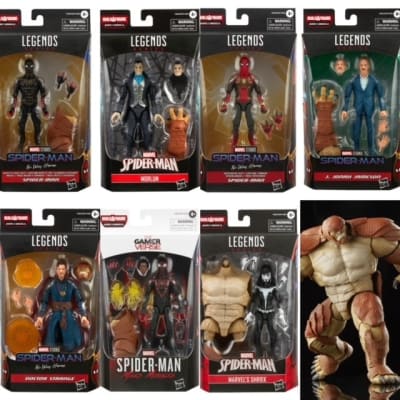 Marvel Legends Spider Man No Way Home - Wave Armadillo Baf Set de 7 figuras1