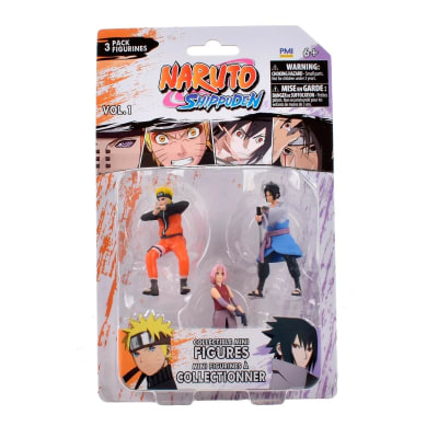NARUTO PACK 3 FIGURAS COLECCIONABLES 7CM2