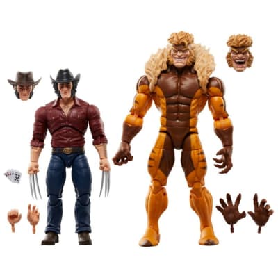 MARVEL LEGENDS LOGAN Y DIENTES DE SABLE1