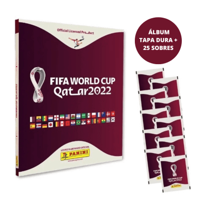 PREVENTA PANINI FIFA WORLD CUP QATAR 2022™ - ÁLBUM TAPA DURA + 25 SOBRES PREVENTA PANINI FIFA WORLD CUP QATAR 2022™ - ÁLBUM TAPA DURA + 25 SOBRES