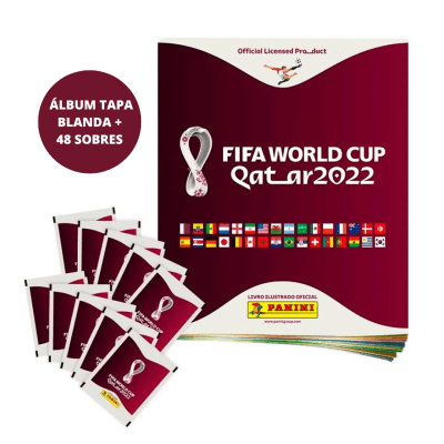 PREVENTA PANINI FIFA WORLD CUP QATAR 2022™ - ÁLBUM TAPA BLANDA + 48 SOBRES PREVENTA PANINI FIFA WORLD CUP QATAR 2022™ - ÁLBUM TAPA BLANDA + 48 SOBRES