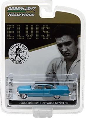 1:64 Hollywood Series 16 - Elvis Presley (1935-77) - 1955 Cadillac Fleetwood Series 60 Blue Cadilla2