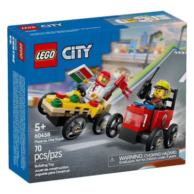 PACK DE COCHES DE CARRERAS: PIZZA VS. CAMIÓN DE BOMBEROS2