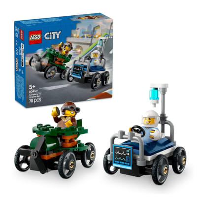 LEGO CITY PACK DE COCHES DE CARRERAS: AVIÓN VS. CAMA DE HOSPITAL1