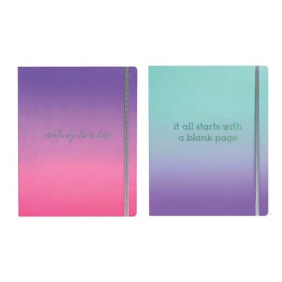 CUADERNOS TAPA FLEX DEGRADE HOJAS LISAS 80 HOJAS SURTIDO - MOOVING1