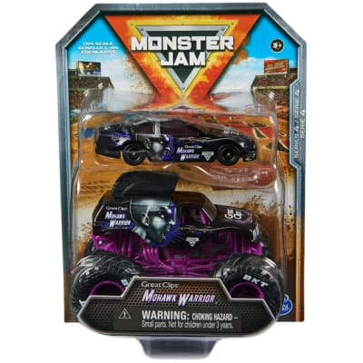 MONSTER JAM Y AUTO DE CARRERA 1:641