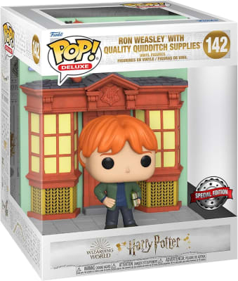 FUNKO POP DELUXE HARRY POTTER / RON WEASLEY WITH QUALITY QUIDDITCH SUPPLIES FUNKO1