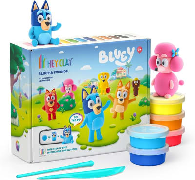 HEY CLAY PLASTICINA BLUEY Y SUS AMIGOS, PACK DE 15 COLORES1