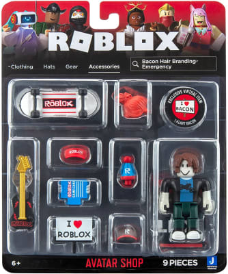 FIGURA ROBLOX PELO DE BACON, CON ACCESORIOS2