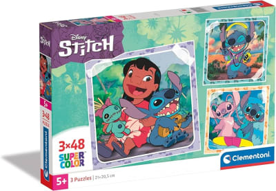 Puzzle 3X48 piezas Stitch Disney1