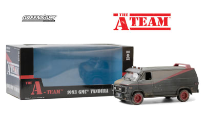 GREENLIGHT 1:24 The A-Team (1983-87 TV Series) - 1983 GMC Vandura (Weathered Version with Bullet Holes)1