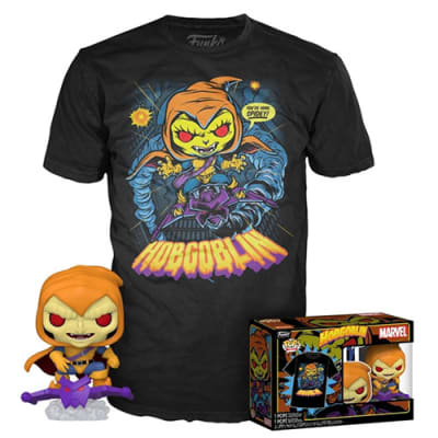 FUNKO POP MARVEL: SPIDERMAN - HOBGOBLIN + POLERA TALLA M1