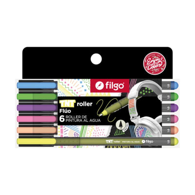 Roller pintura al agua TNT Roller  / Estuche 6 fluo1