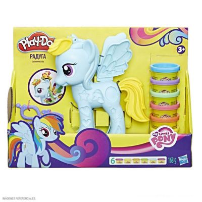 PLAYDOH RAINBOW DASH PEINADOS DE COLORES1