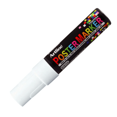 MARCADOR POSTER MARKER TEMPERA 12MM BLANCO1