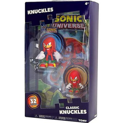 SONIC FIGURAS KNUCKLES CLÁSICO Y MODERNO CON CÓMIC1