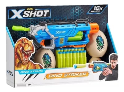 X-SHOT LANZA DARDOS DINO ATTACK DINO STRIKER  CON 16 DARDOS Y 2 HUEVOS2